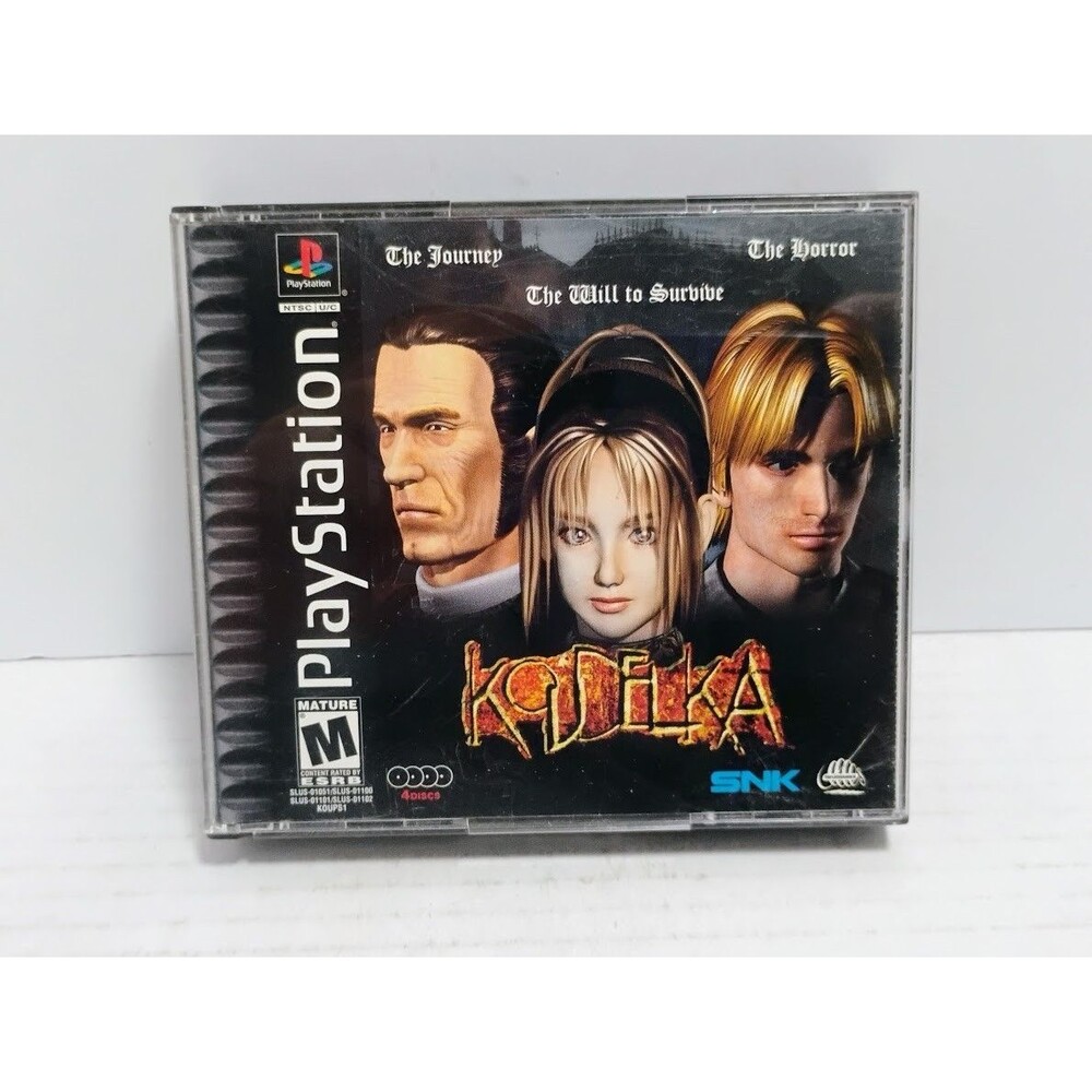2000 SONY PLAYSTATION 1 PS1 SNK KOUDELKA COMPLETE IN BOX W REG CARD
